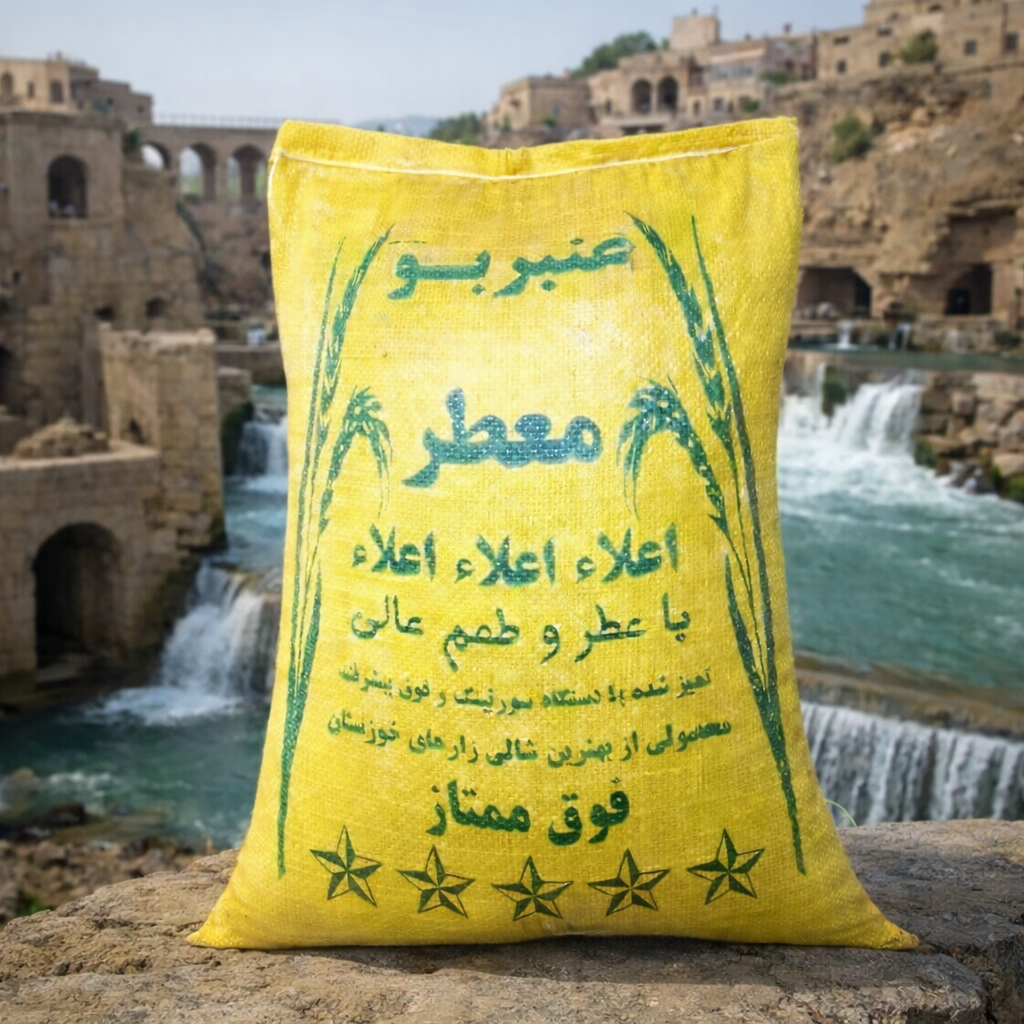 برنج عنبربو فوق عطری (۱۰ کیلویی)